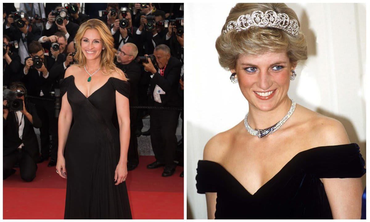 Julia Roberts‘s sexy black number is almost a copy of Diana’s