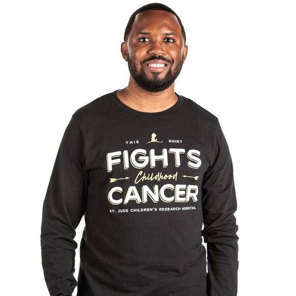 Fighting Childhood Cancer Black Long-Sleeve T-Shirt