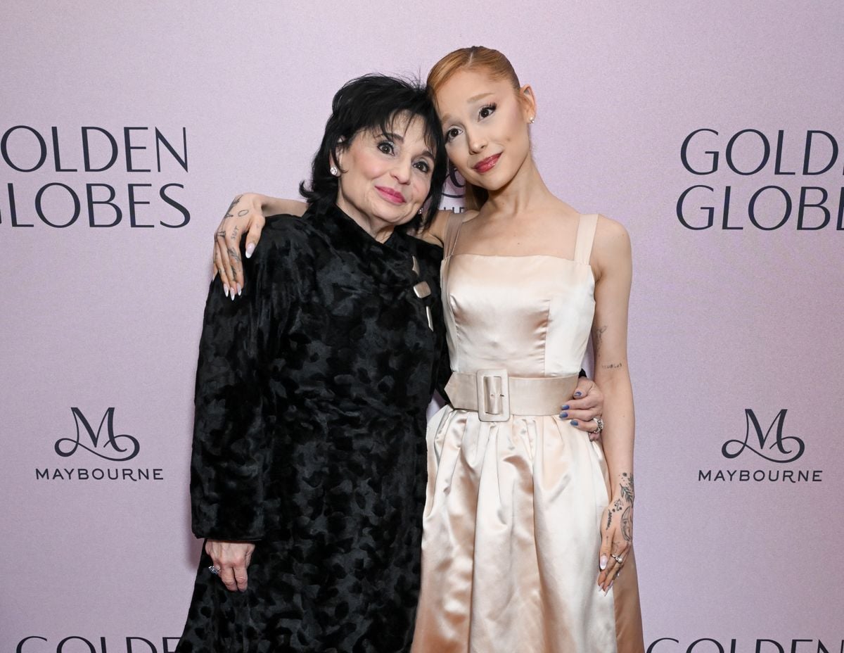 Ariana Grande and her mom Joan Grande at Golden Globes First-Time Nominee Luncheon 