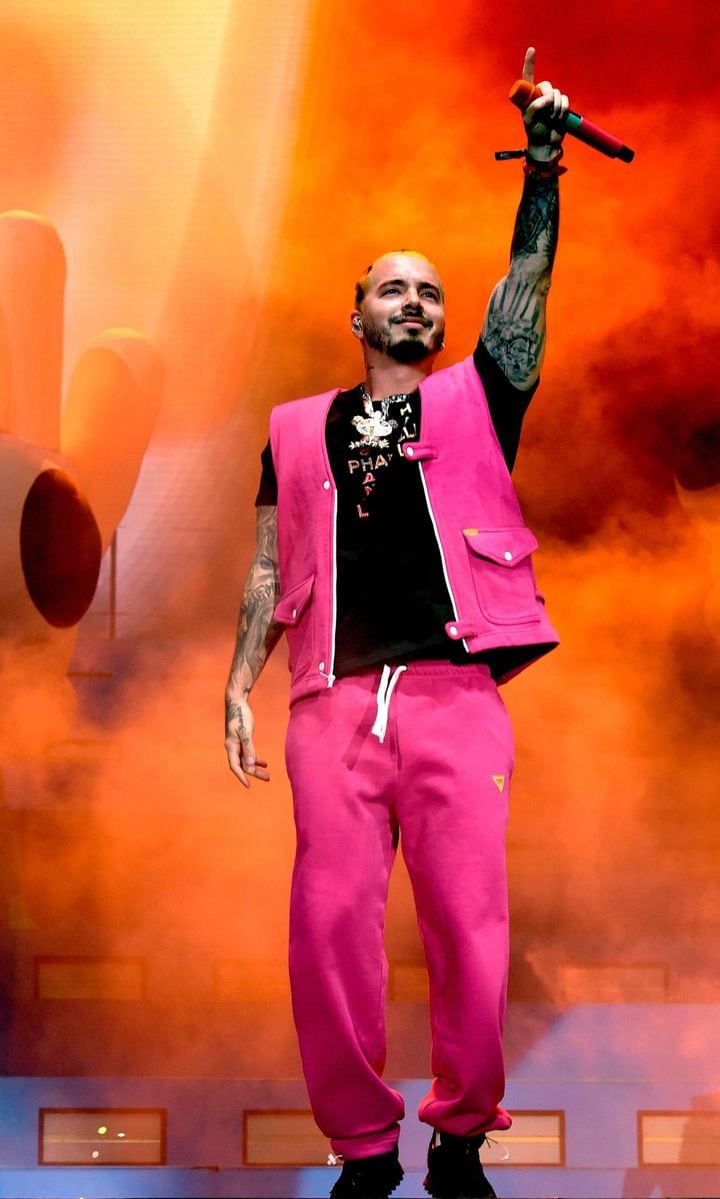 J Balvin colorful wardrobe