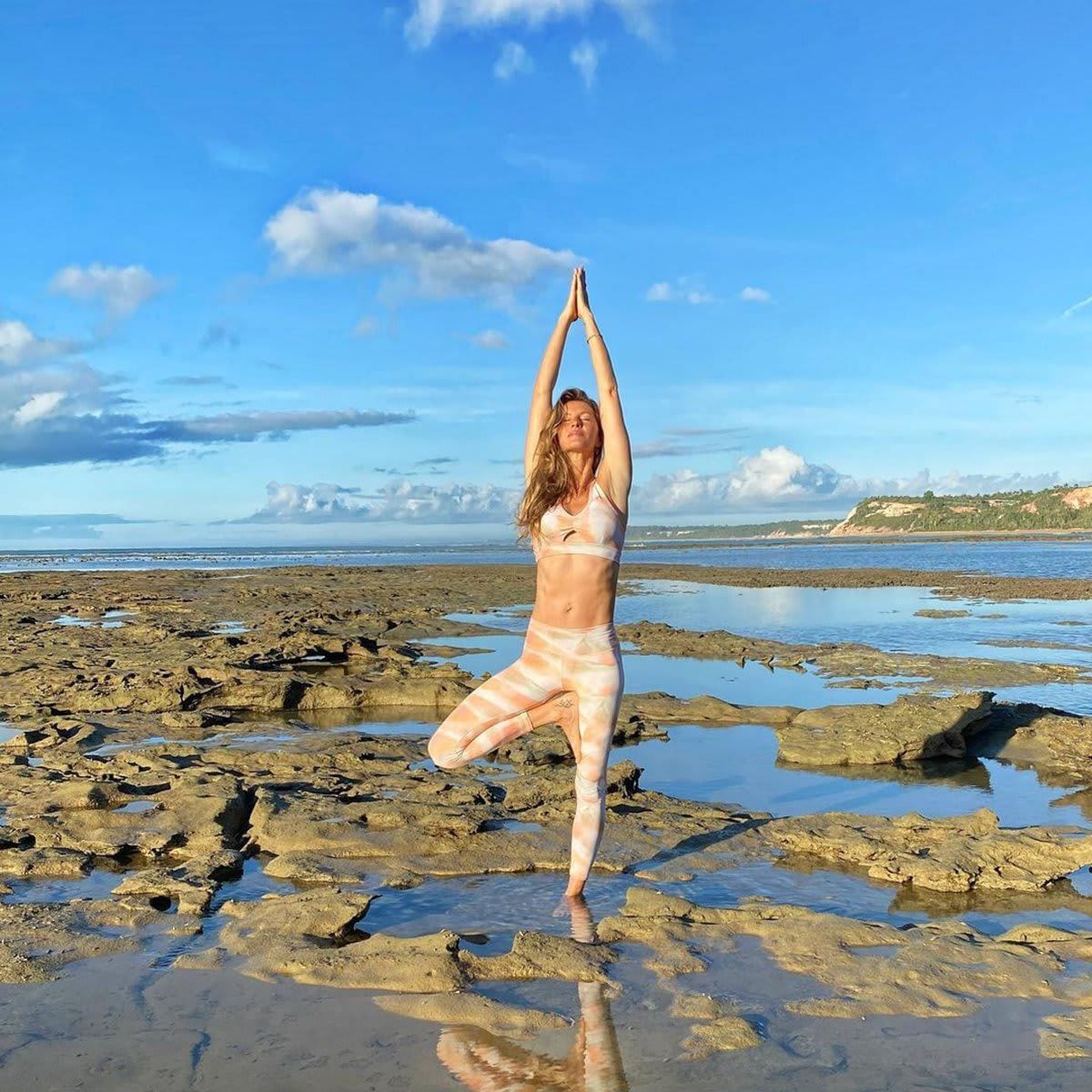 Gisele Bündchen celebrates international Yoga Day