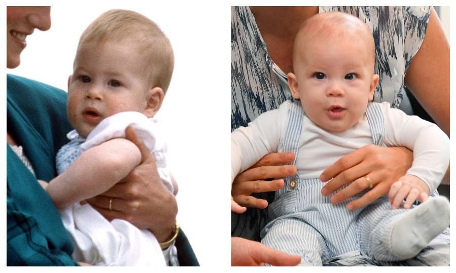 Archie looks just like dad Prince Harry in old photos