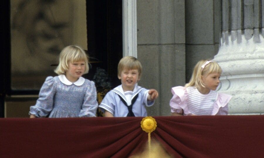 Prince William, Zara Phillips and Lady Davina Windsor