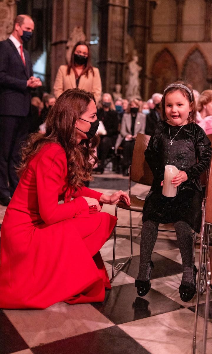 Mila attended Kate's Christmas carol service in December 2021