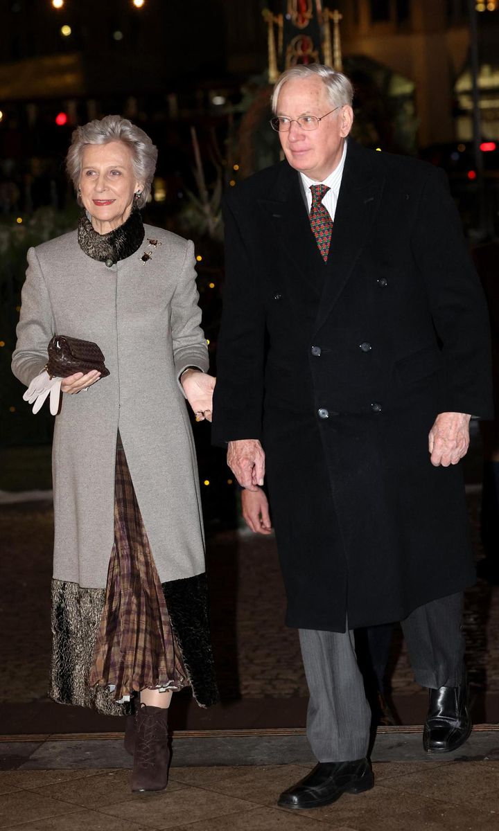 Queen Elizabeth's cousin the Duke of Gloucester and his wife, the Duchess of Gloucester.