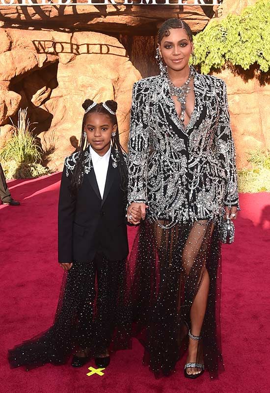 Beyonce and Blue Ivy at Lion King World Premiere