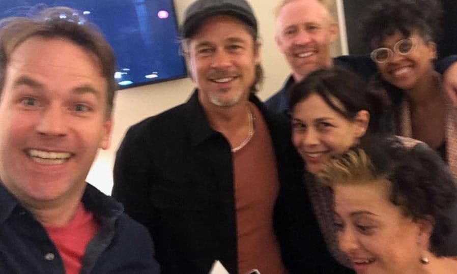 Brad Pitt, Alia Shawkat group selfie