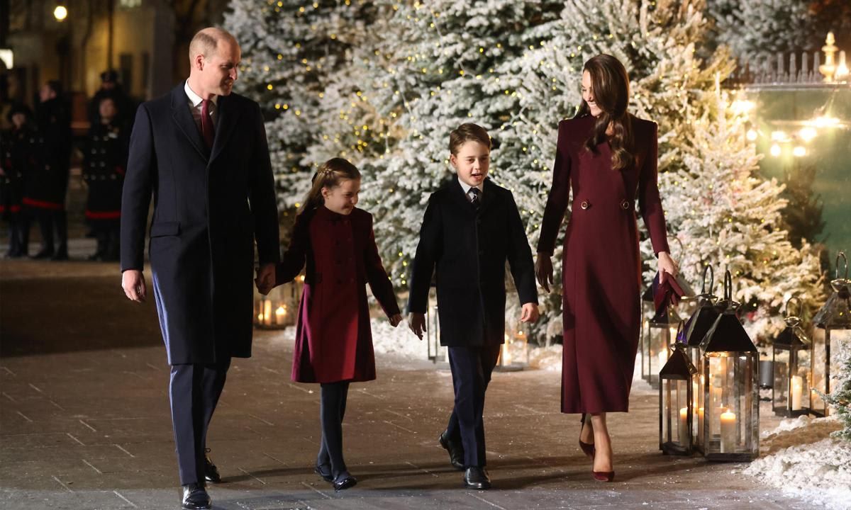 Prince George and Princess Charlotte (pictured in 2022) joined members of the royal family at the Princess of Wales' second Christmas carol service