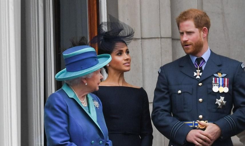 The Queen referred to her grandson and his wife as Meghan and Harry rather than the Duke and Duchess of Sussex