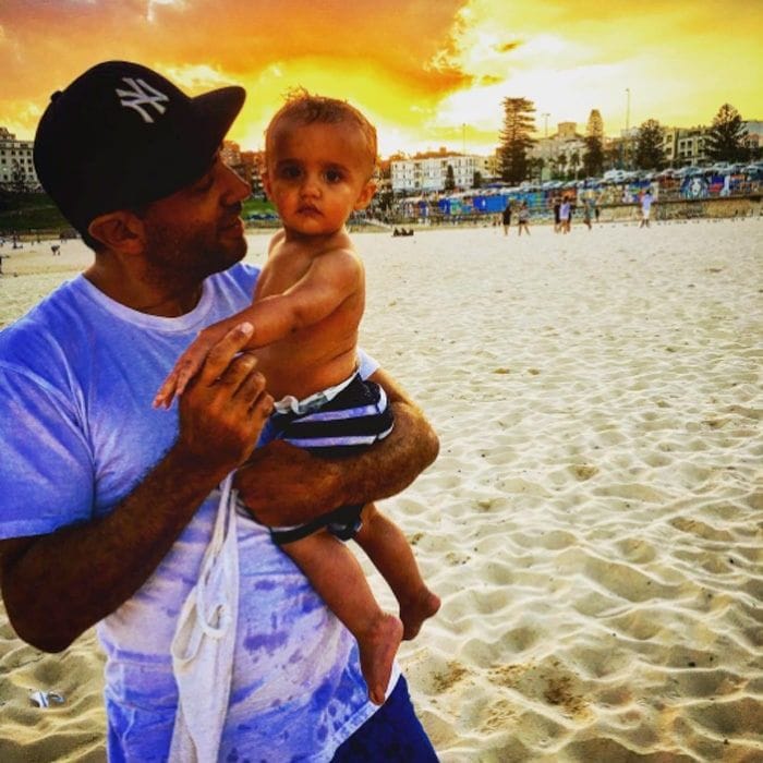 A year after his birth, Bobby Cannavale introduced his and partner Rose Bryne's son Rocco Cannavale to his Instagram page. The doting dad shared a photo with his little birthday boy on a beach, which he captioned, "Happy Birthday my beautiful boy #therock #1."
Photo: Instagram/@bobby_cannavale