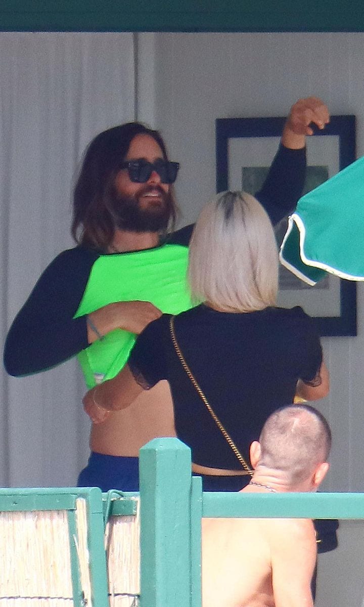 Jared Leto vacations with a mystery woman