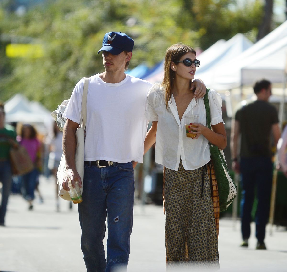 Kaia Gerber and Austin Butler in LA