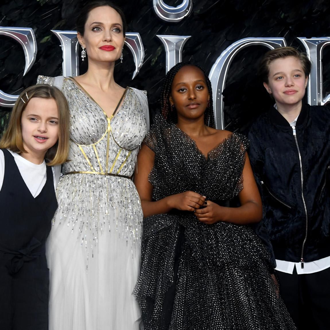 Angelina Jolie and children