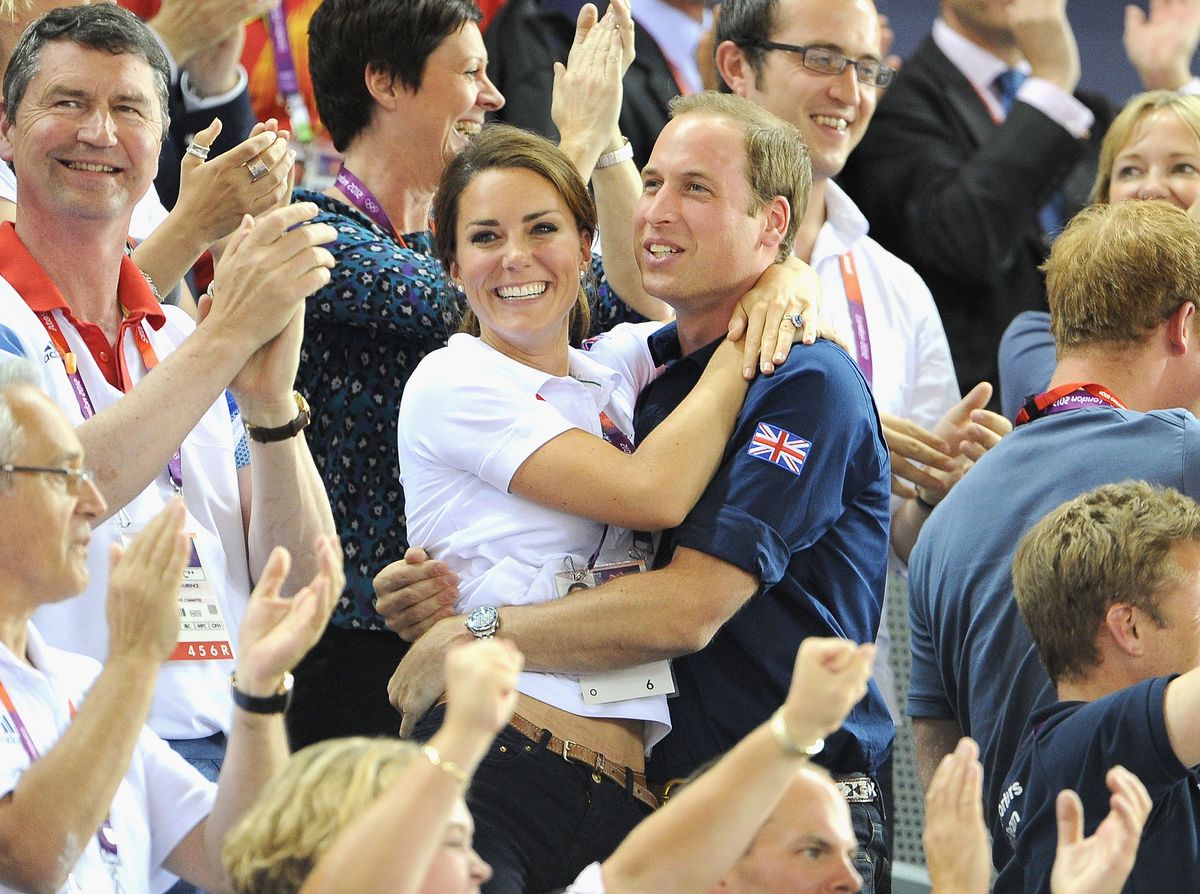 The Prince and Princess of Wales photographed at the 2012 Olympics in London