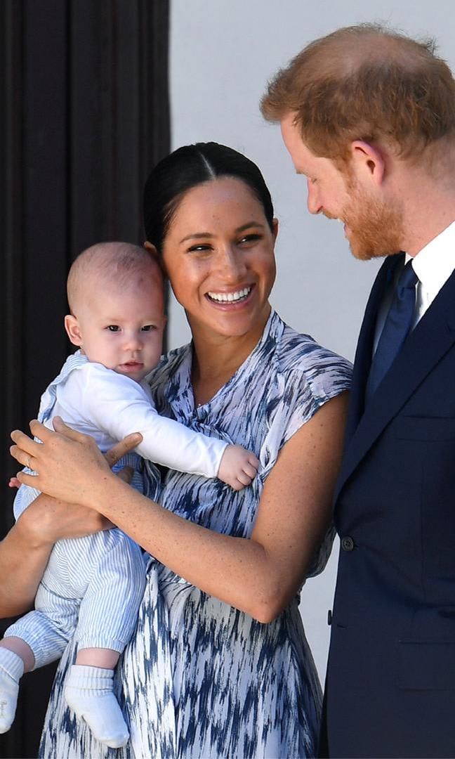 Meghan Markle Baby Archie and Prince Harry family pic