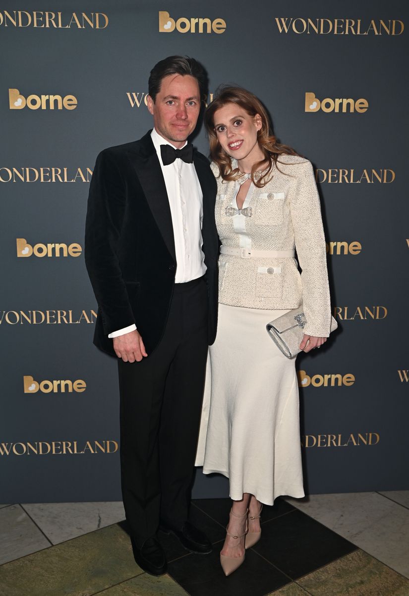 LONDON, ENGLAND - MARCH 06: Edoardo Mapelli Mozzi and Princess Beatrice of York attend prematurity research charity Borne's Wonderland Gala with newly announced patron Princess Beatrice of York at The V&A on March 6, 2025 in London, England. (Photo by Dave Benett/Getty Images)