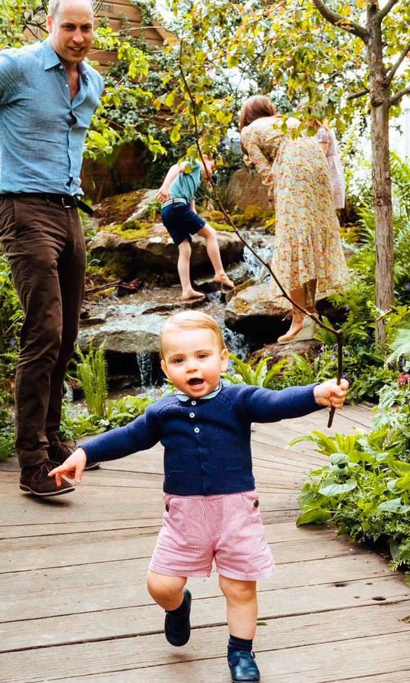 Prince Louis walking