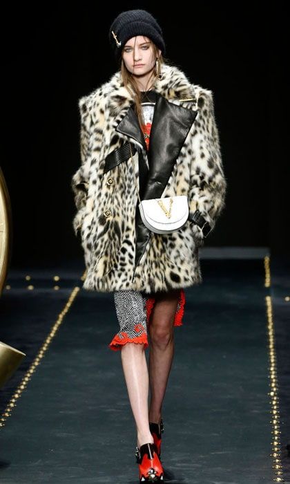 Long haired coat by Versace
