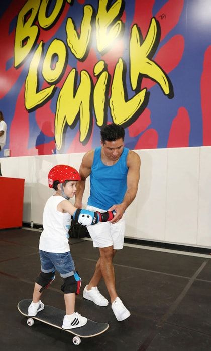 Mario Lopez and son Dominic