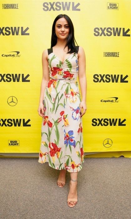 Camila Mendes stepped out of Riverdale to attend the SXSW premiere of <i>The New Romantic</i> at Stateside Theater on March 11. The actress looked pretty in a floral print dress.
Photo: Ismael Quintanilla/Getty Images for SXSW