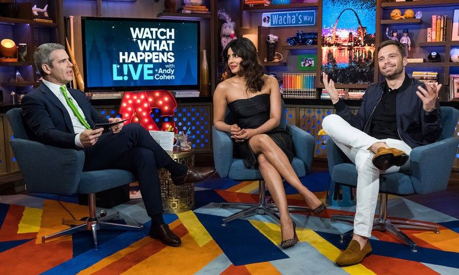 It's always a guarantee that celebs will spill in the Clubhouse. During his visit with Priyanka Chopra to <i>Watch What Happens Live</i>, Sebastian Stan revealed he had "extreme concerns" over his pal Tom Hiddleston dating Taylor Swift. "That's an amazing question," the <i>Avengers: Infinity War</i> joked to Andy Cohen. "It was one of awe and extreme concern, obsession and at the same time I don't know, I was really worried, mainly for him."
Photo: Charles Sykes/Bravo