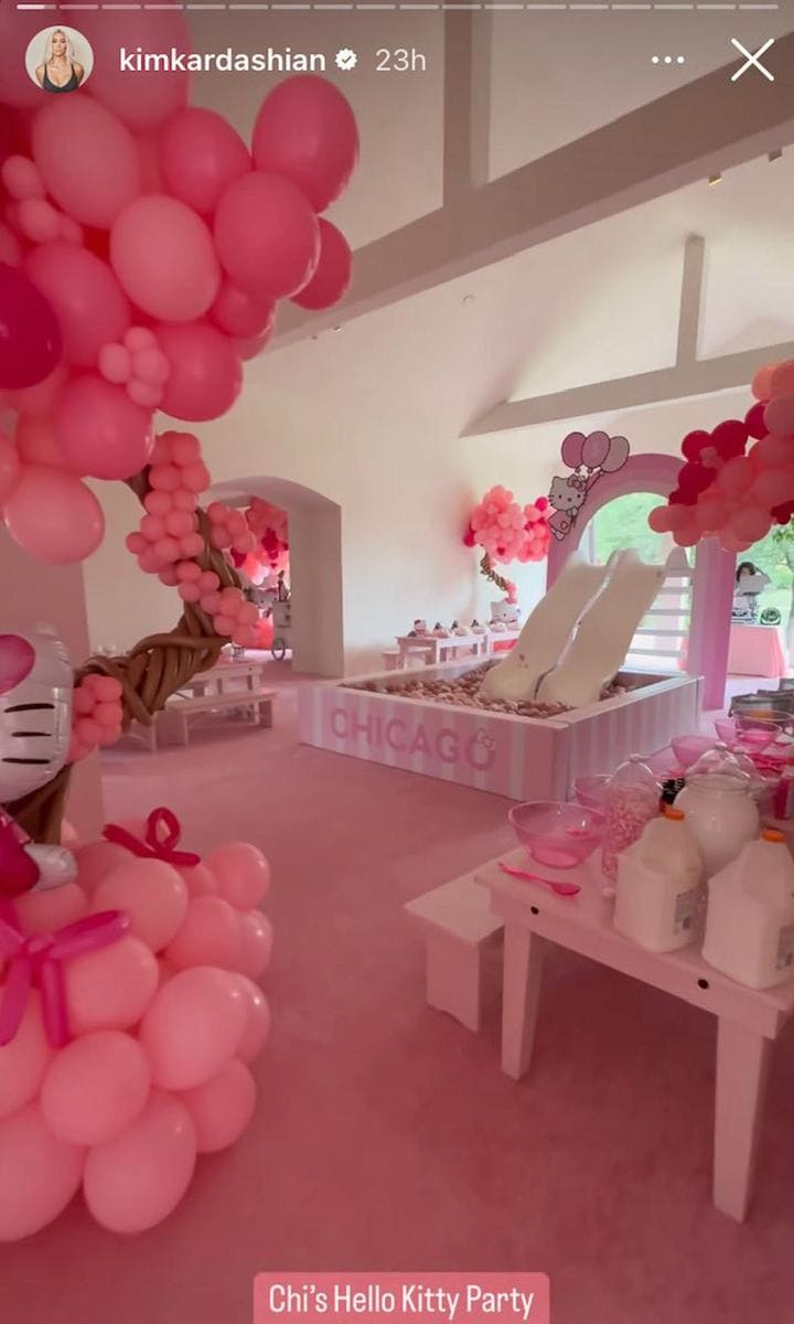 Kim Kardashian throws a jaw-dropping Hello Kitty birthday party for daughter Chicago West