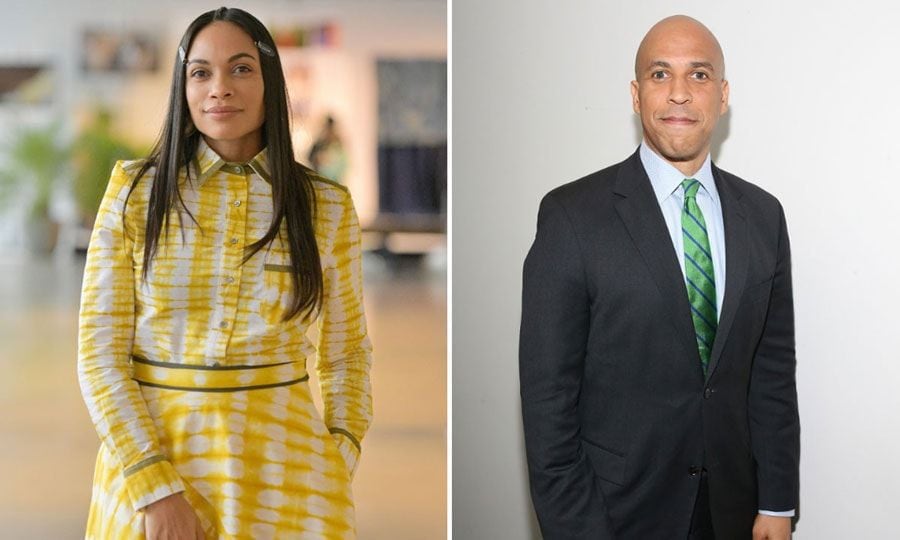 Rosario Dawson and Cory Booker