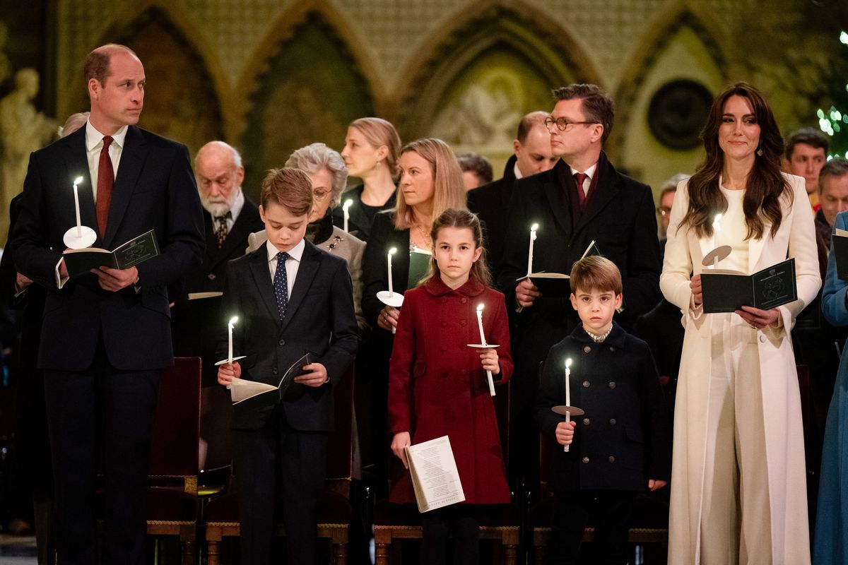 The Wales family attended the service in 2023