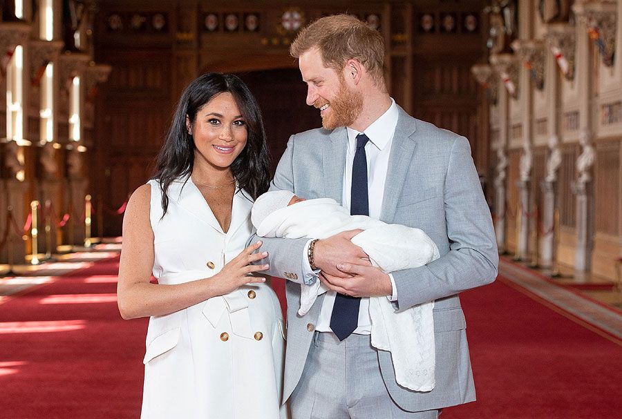 Meghan Markle and Prince Harry with baby Sussex