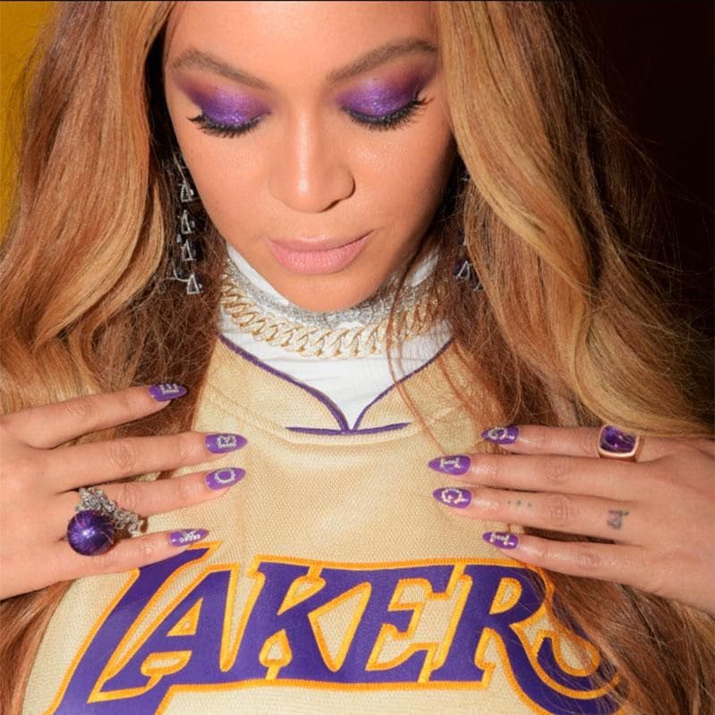 Beyonce's nail tribute to Kobe Bryant