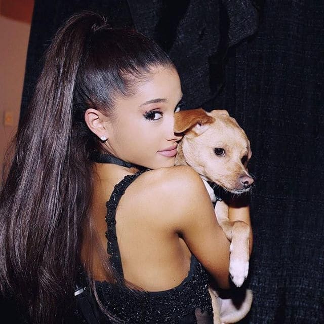 Ariana Grande and her fur baby