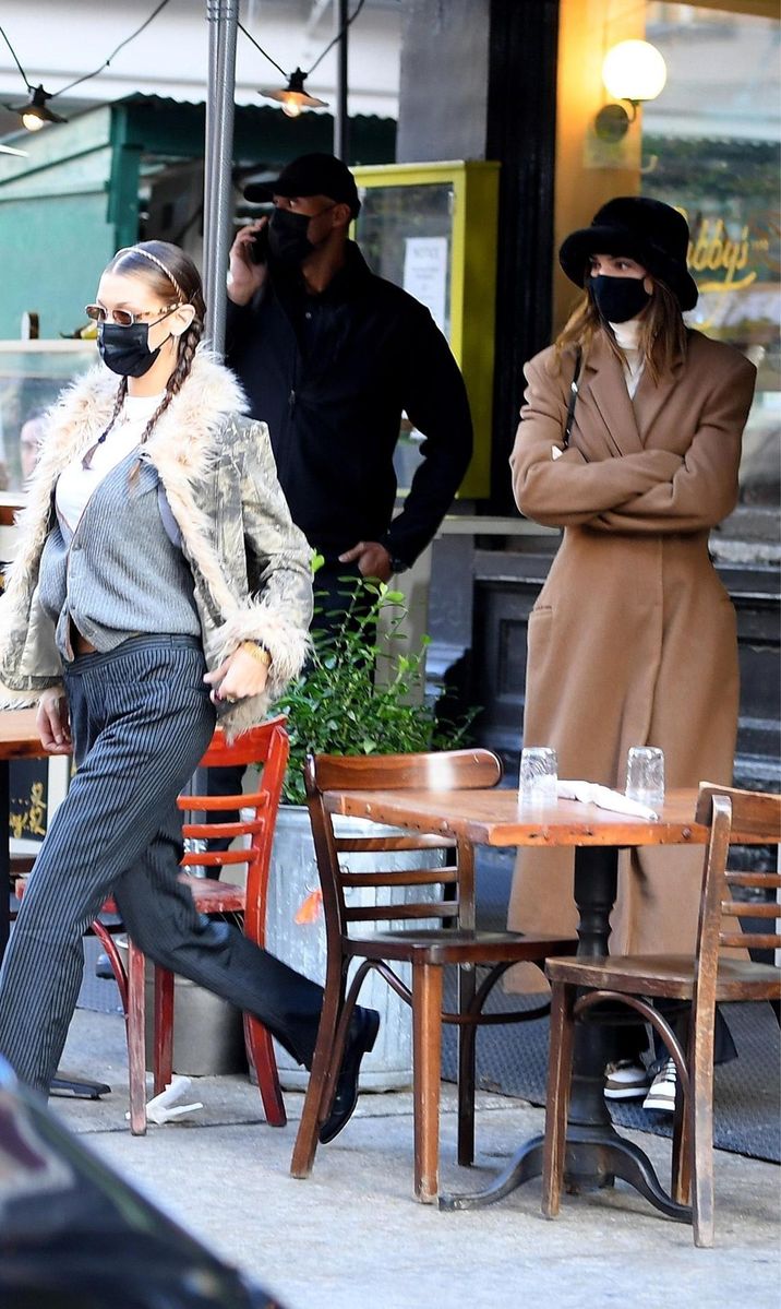 Kendall Jenner and Bella Hadid in New York City