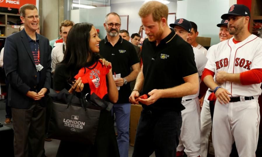 Meghan Markle and Prince Harry red sox shirt