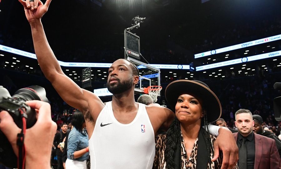 Gabrielle Union and Dwayne Wade NBA retirement