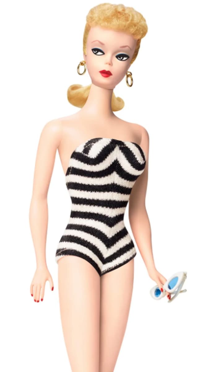Black and White Bathing Suit Barbie (1959)