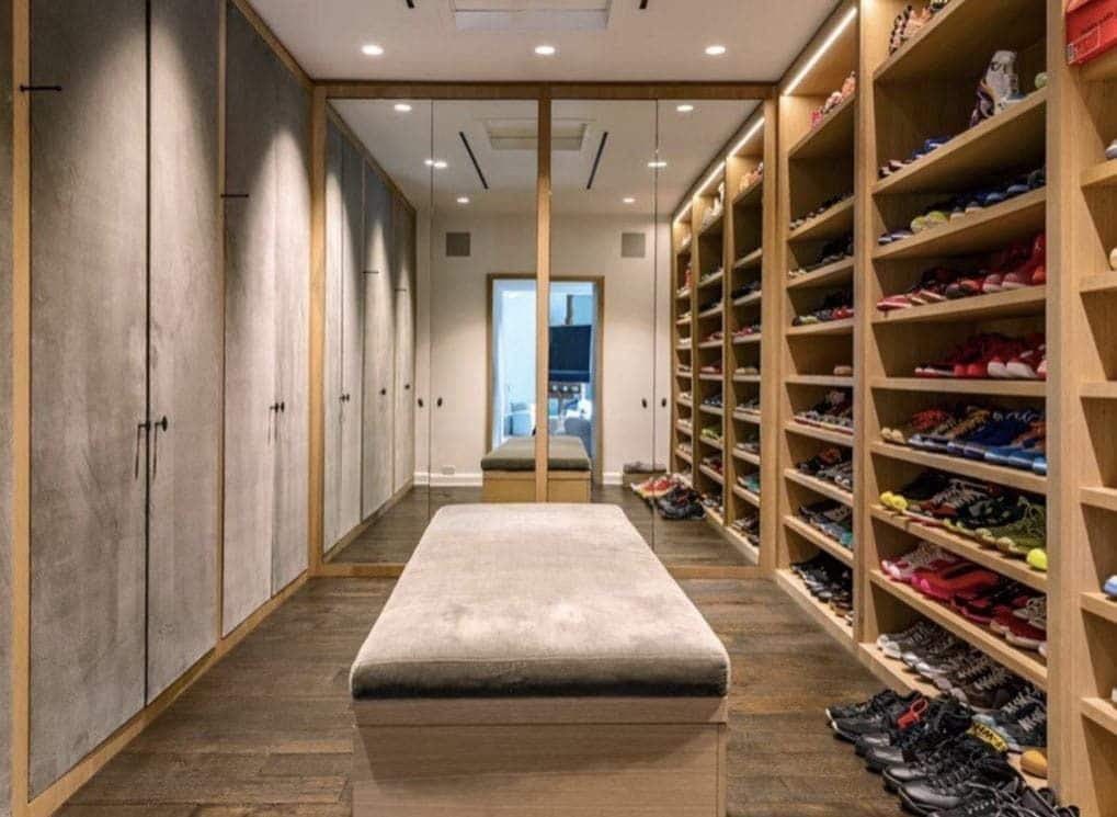 Ellen Degeneres home walk in closet