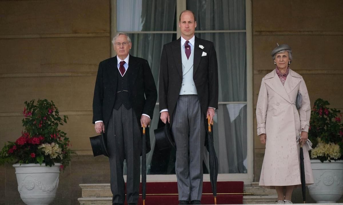 Queen Elizabeth II's cousin the Duke of Gloucester and the Duchess of Gloucester, who are both working members of the royal family, attended the garden party on May 21.