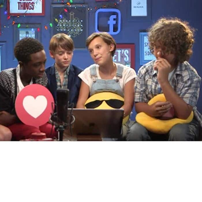 During a <a href="https://www.facebook.com/StrangerThingsTV/"><strong>Facebook Live</strong></a> session, the young cast revealed that they prepped for their Netflix show by watching '80s movies. Among their favorites were <i>The Goonies, E.T., Stand By Me, Pretty in Pink, Breakfast Club</i> and <i>Sixteen Candles</i>. In fact, Millie revealed that she was told to relate her character to Steven Spielberg's alien character E.T.
<br>
It was also announced that the series will return for a second season in 2017.
<br>
Photo: Facebook/Stranger Things