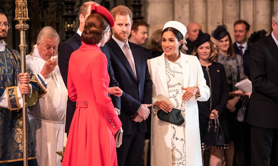 Meghan Markle and Kate Middleton at Westminster Abbey