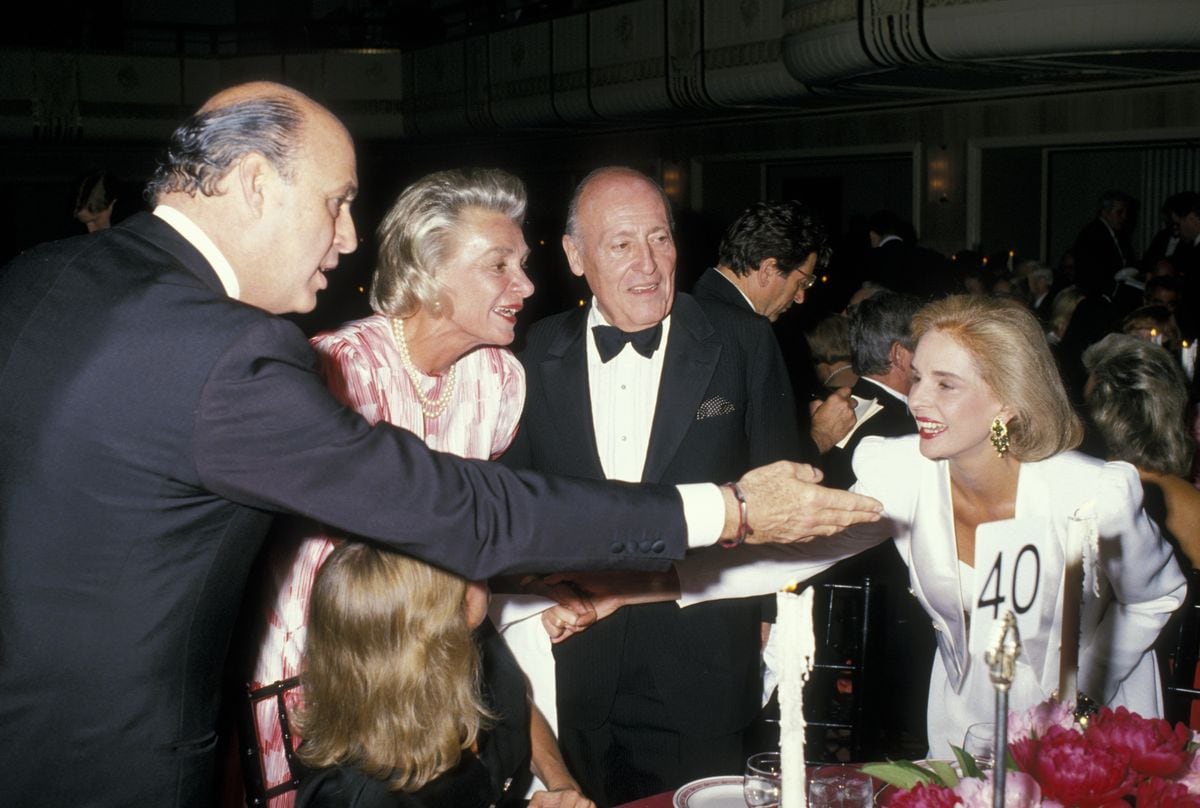 Reinaldo Herrera, Happy Rockefeller, Jerry Zipkin, and Carolina Herrera