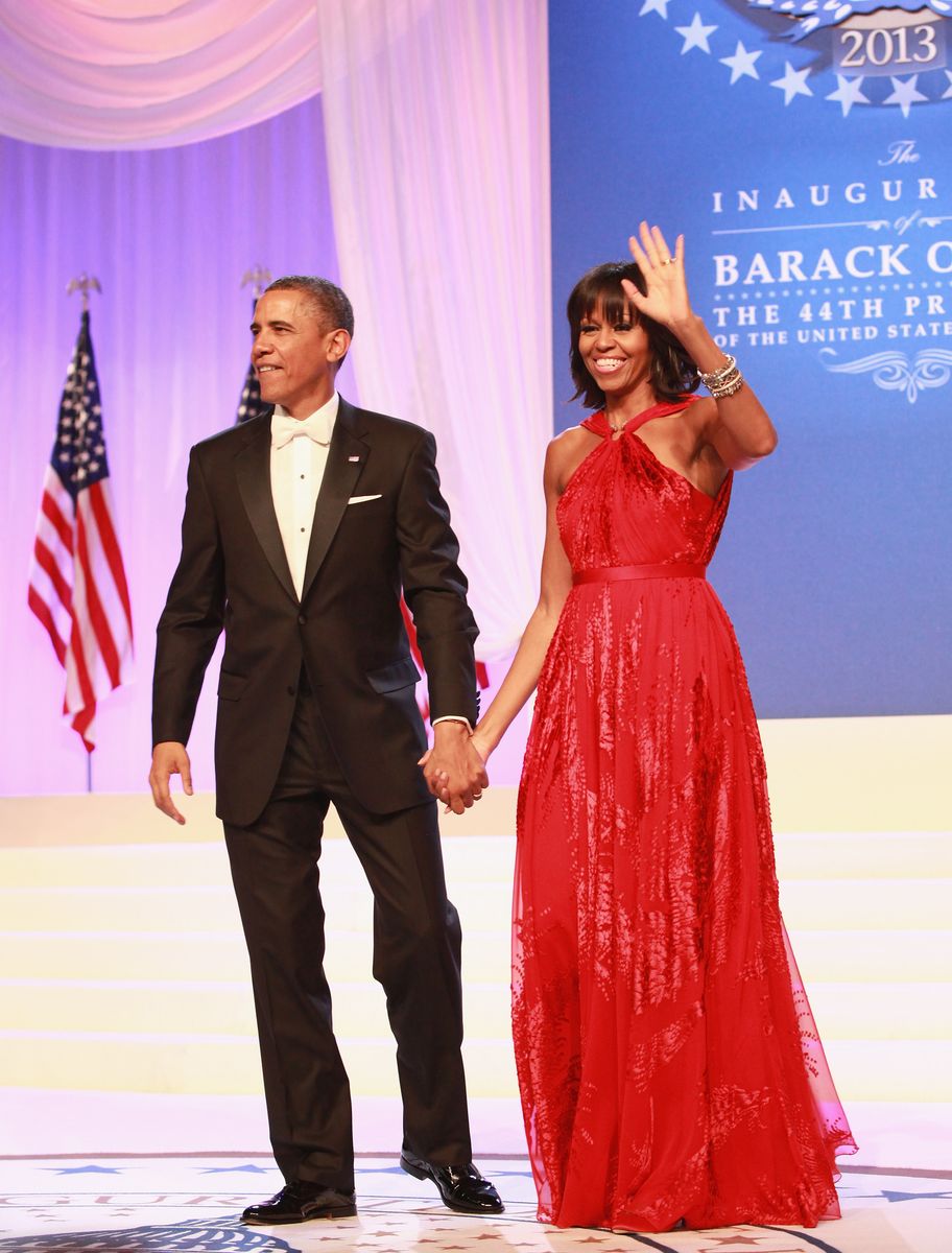 President Barack Obama and First Lady Michelle Obama attend the Inaugural Ball