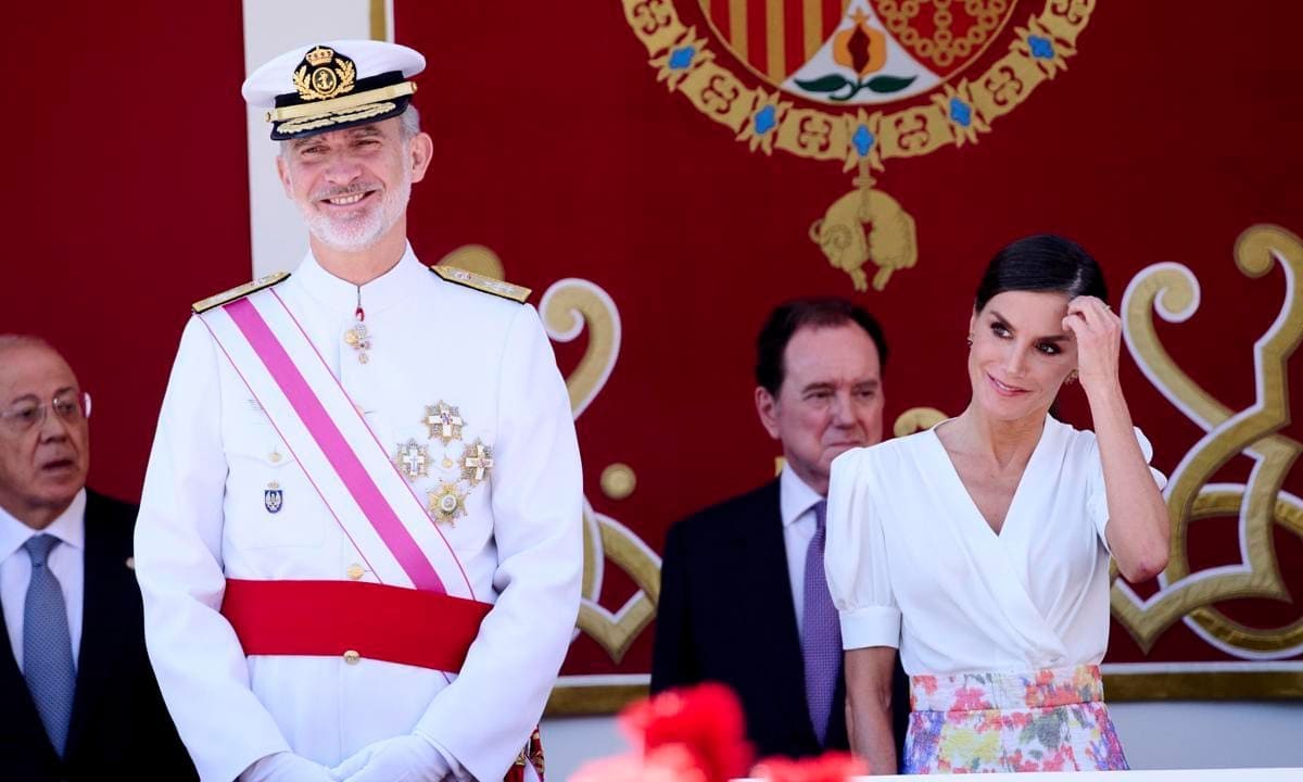 Spanish Royals Attend Armed Forces Day