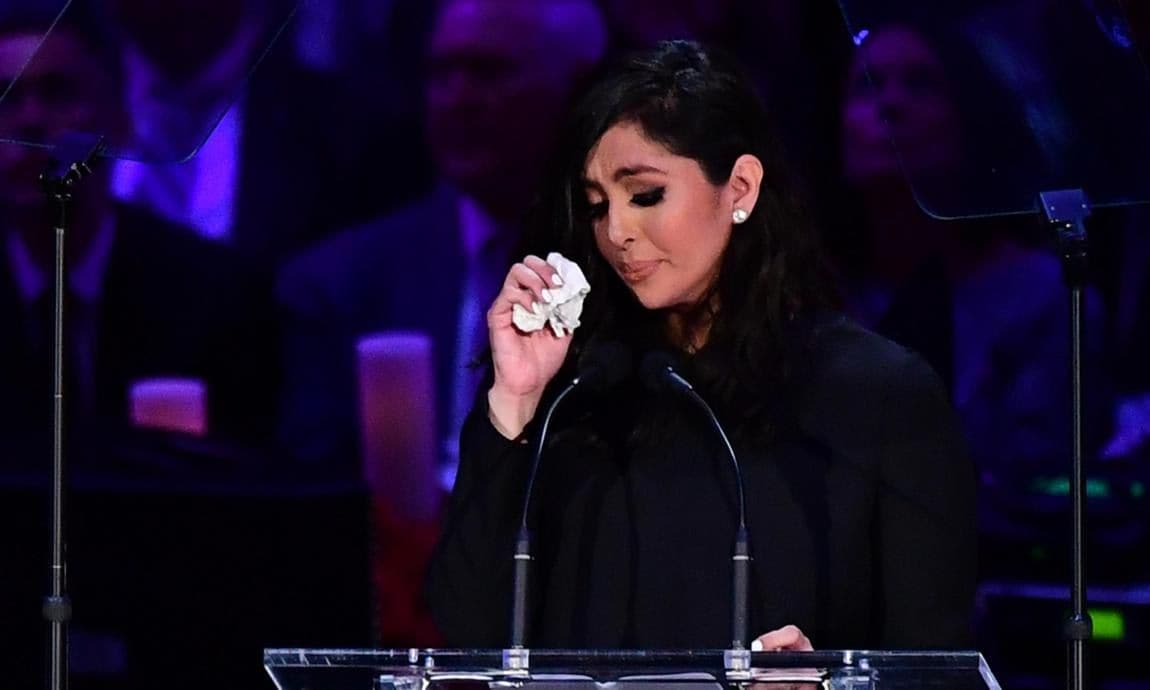 Vanessa Bryant at Kobe Bryant memorial