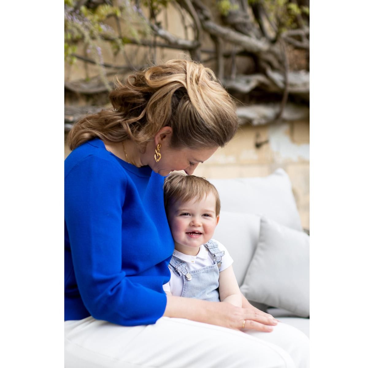Princess Stephanie gazed lovingly at Charles in a sweet mother-son photo.