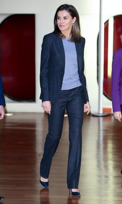 Queen Letizia suit outfit