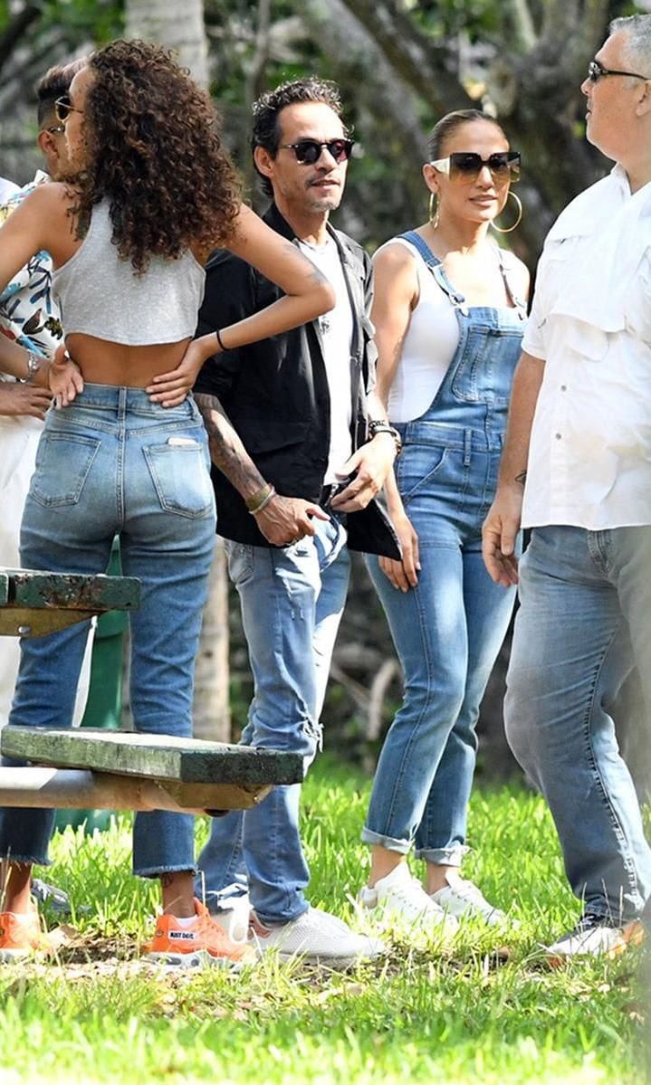 Marc Anthony, Jennifer Lopez and J Lynne together