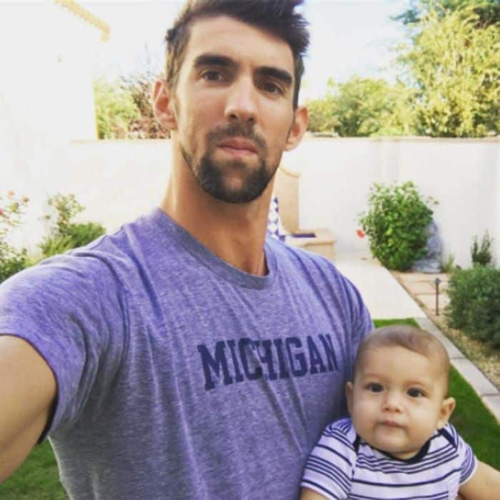 Saturdays are "#fortheboys" - and selfies in Michael and Boomer's case!
Photo: Instagram/@m_phelps00