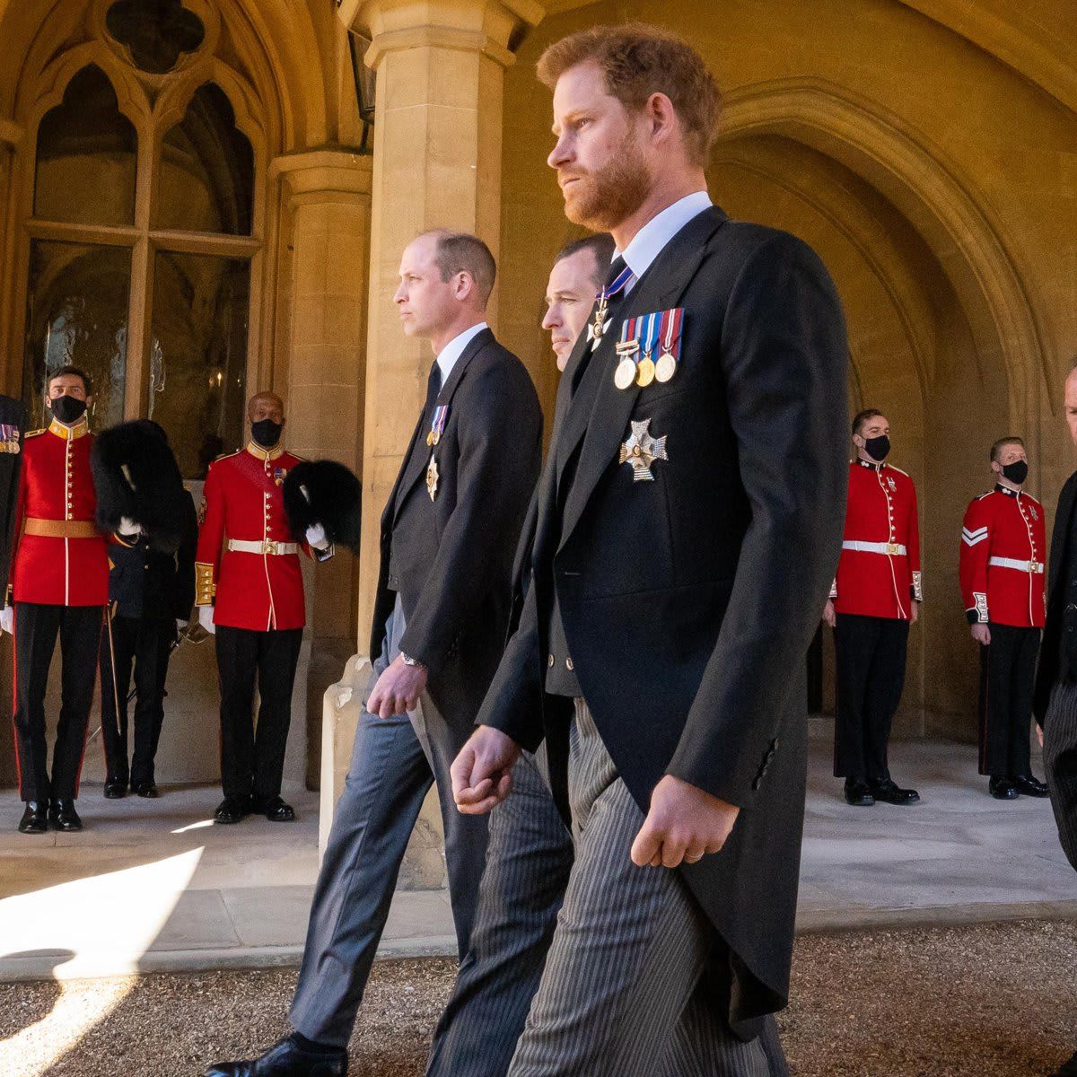 The Duke of Sussex reunited with his family at Prince Philip’s funeral on April 17