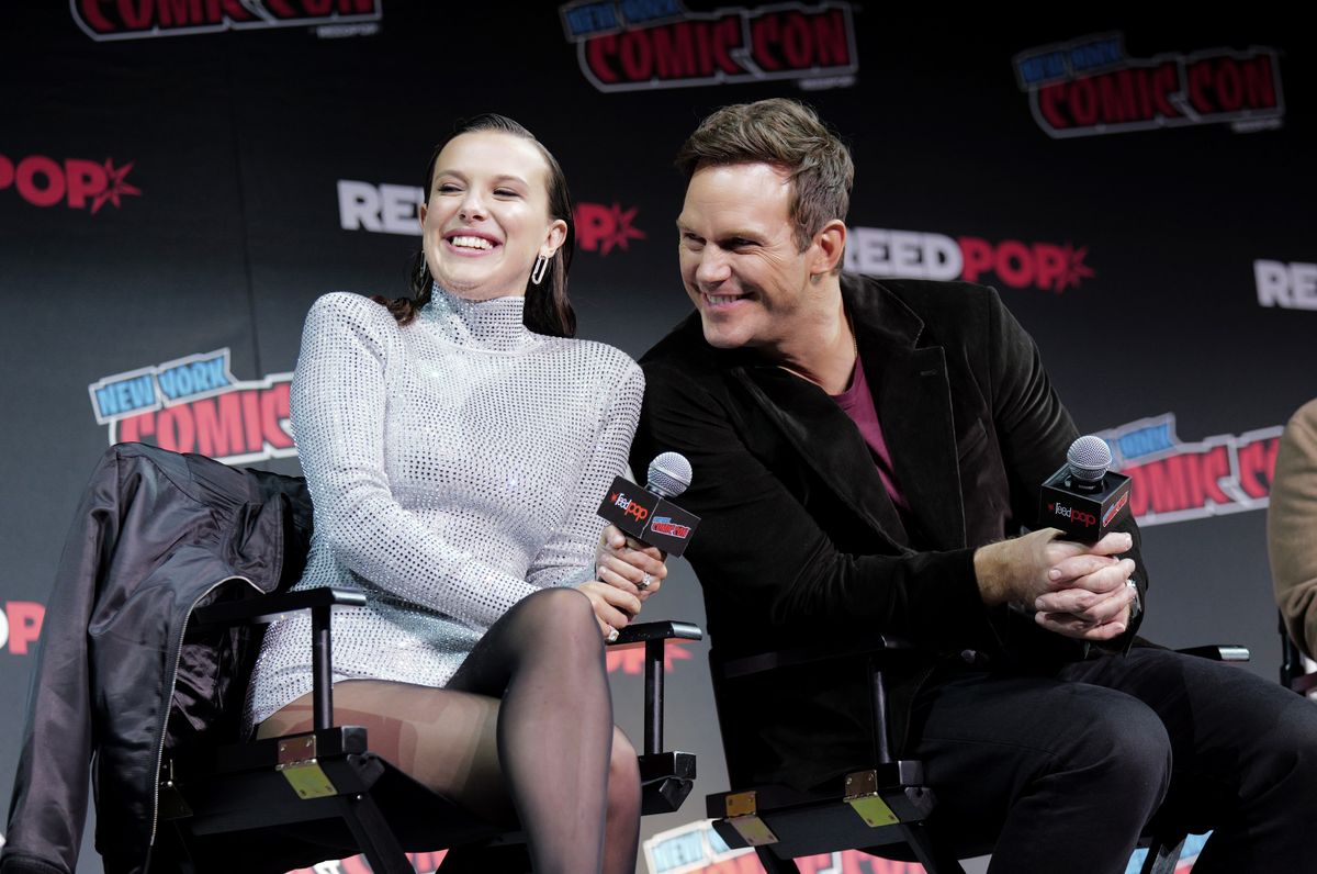 Millie Bobby Brown and Chris Pratt