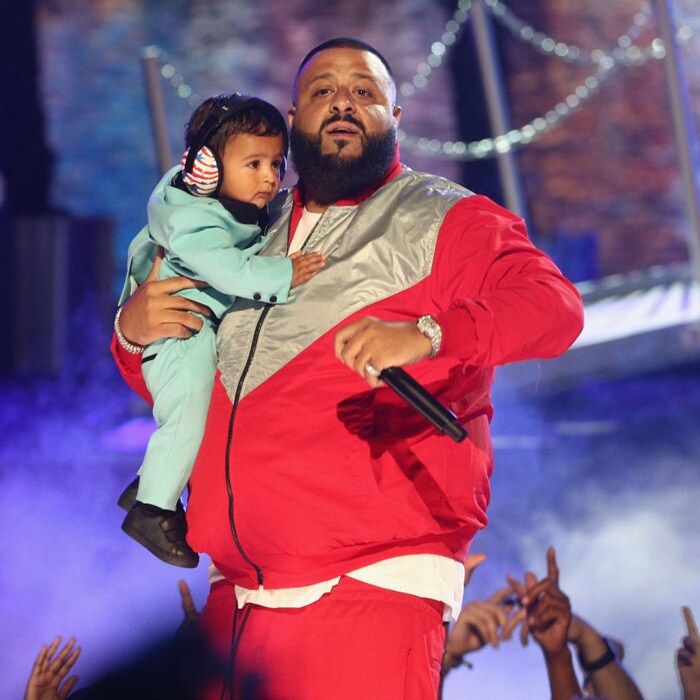 DJ Khaled not only brought his eight-month-old son Asahd to the BET Awards, he also made an appearance on stage. The <i>I'm the One</i> performer shared about fatherhood to <i>E! News</i>, "I'm grateful for my biggest blessing. Me and mommy love this boy."
Photo: Getty Images